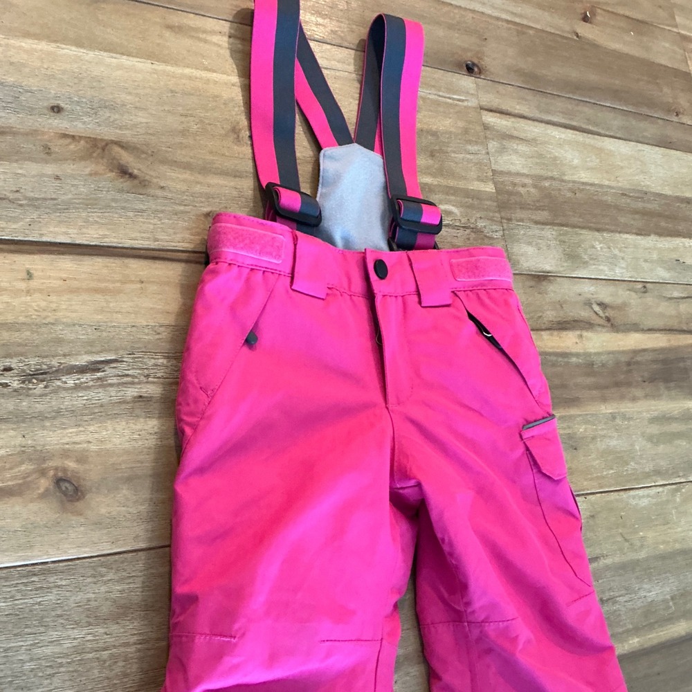 Crane Snow Extreme Kids Pink Ski Bib Overalls Size 2 Waterproof